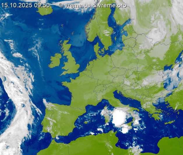 Oblačnost Evropa