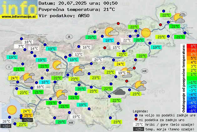 Trenutno vreme Ljubljana
