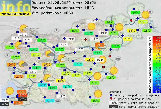 Trenutno vreme Novo mesto